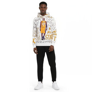 Kobe Bryant Tribute Hoodie Men's Size L White #24 Graphic Basketball Legend